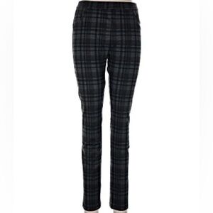 Sanctuary for Anthropologie size S black, brown and grey plaid pull on pants